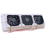 RV Sidewall Exterior Ventilation Fan 12V - Black
